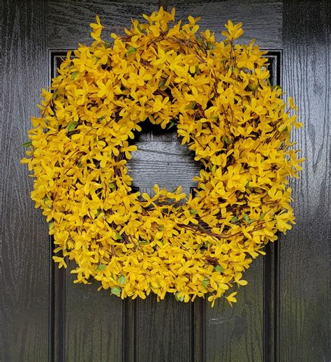 yellow wreaths for front door|yellow spring wreaths.